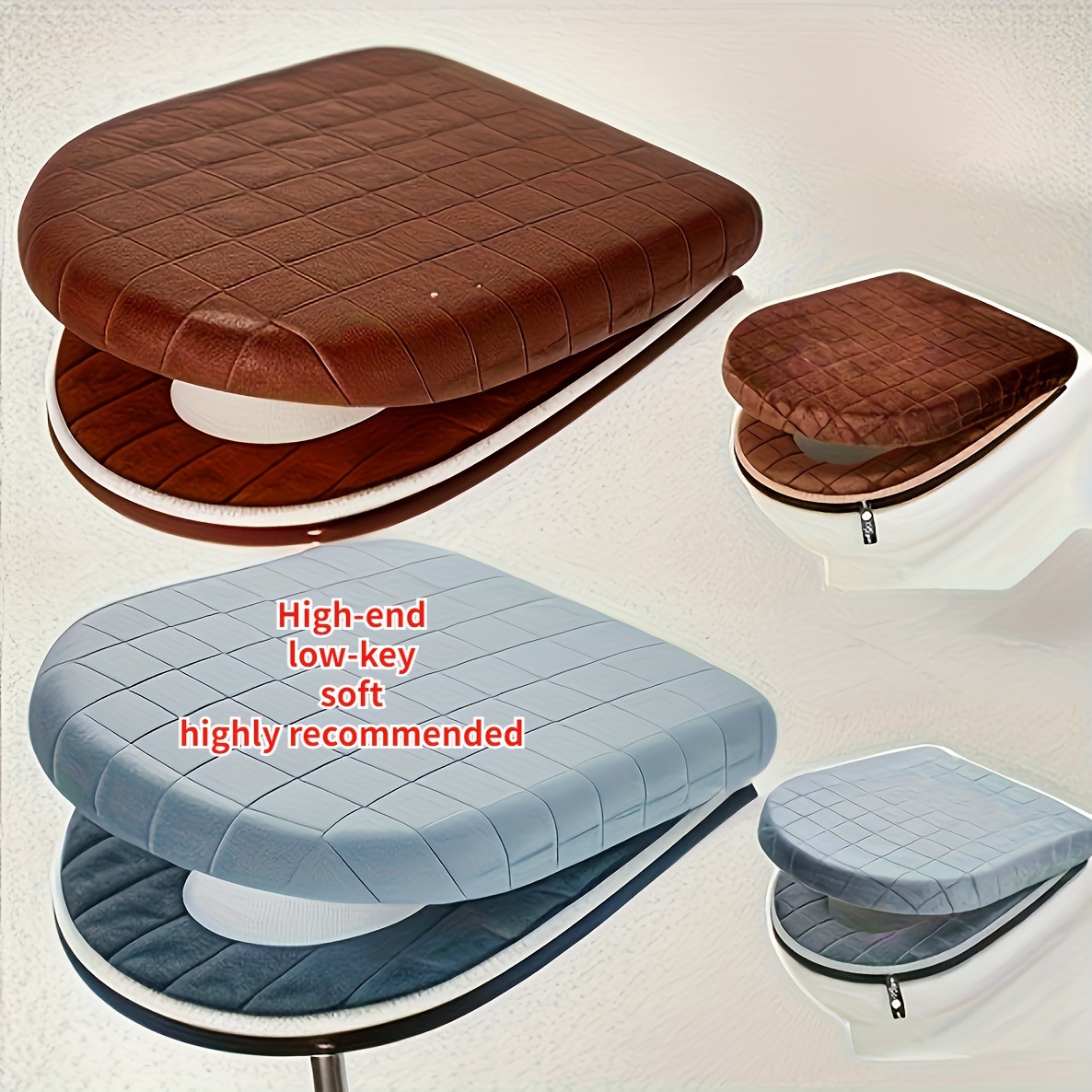 

New High-end Warm Toilet Cover Set Of 2 Including Toilet Seat Cover And Toilet Lid Cover