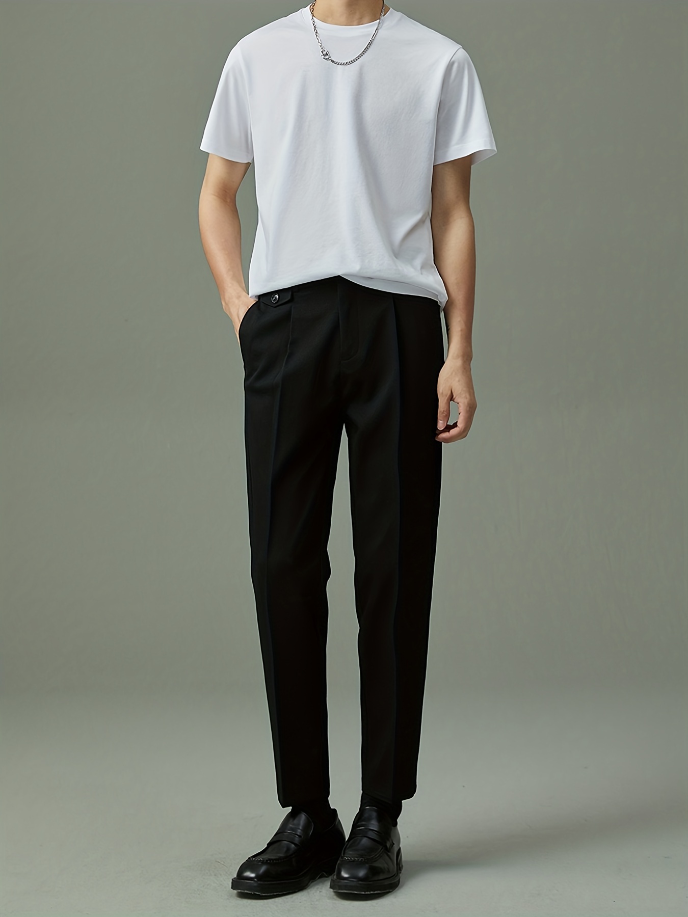 Breathable Summer Dress Pants Men's Formal Classic Design - Temu