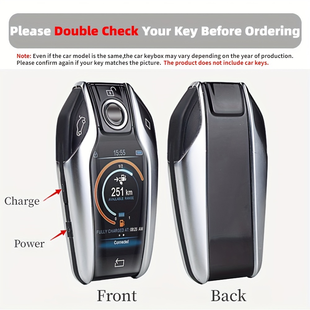 Car Fully Key Case Led Display Key Cover Case For Bmw 5 7 Series