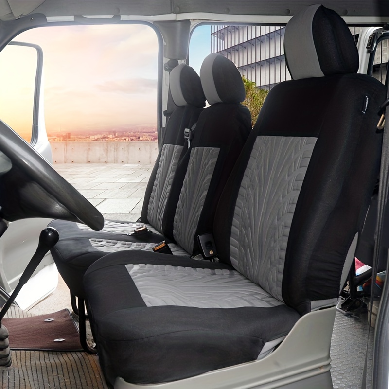 Walser Transporter Sitzbezüge Auto kompatibel mit Ford Transit Courier, 2  Einzelsitze vorne, Auto Sitzbezüge aus Kunstleder, Sitzschoner Auto, Auto