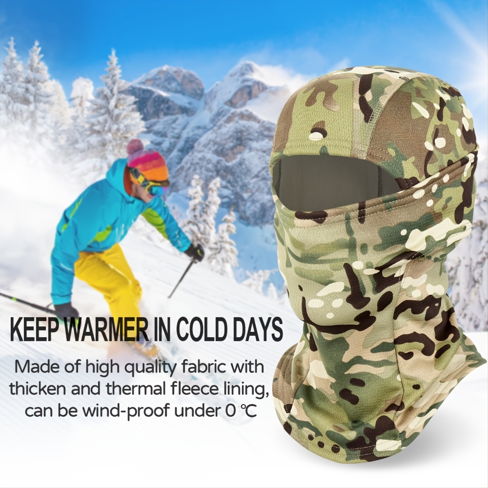 Cagoule de ski intégrale pour hommes et femmes, masque de ski