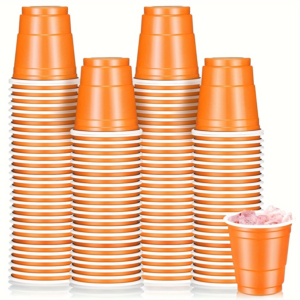 Plastic Shot Cups, Mini Disposable Shot Glasses Small Plastic Cups For  Wedding, Graduation Party, Beer Taste Serving, Snacks Samples And Tastings ( red) - Temu