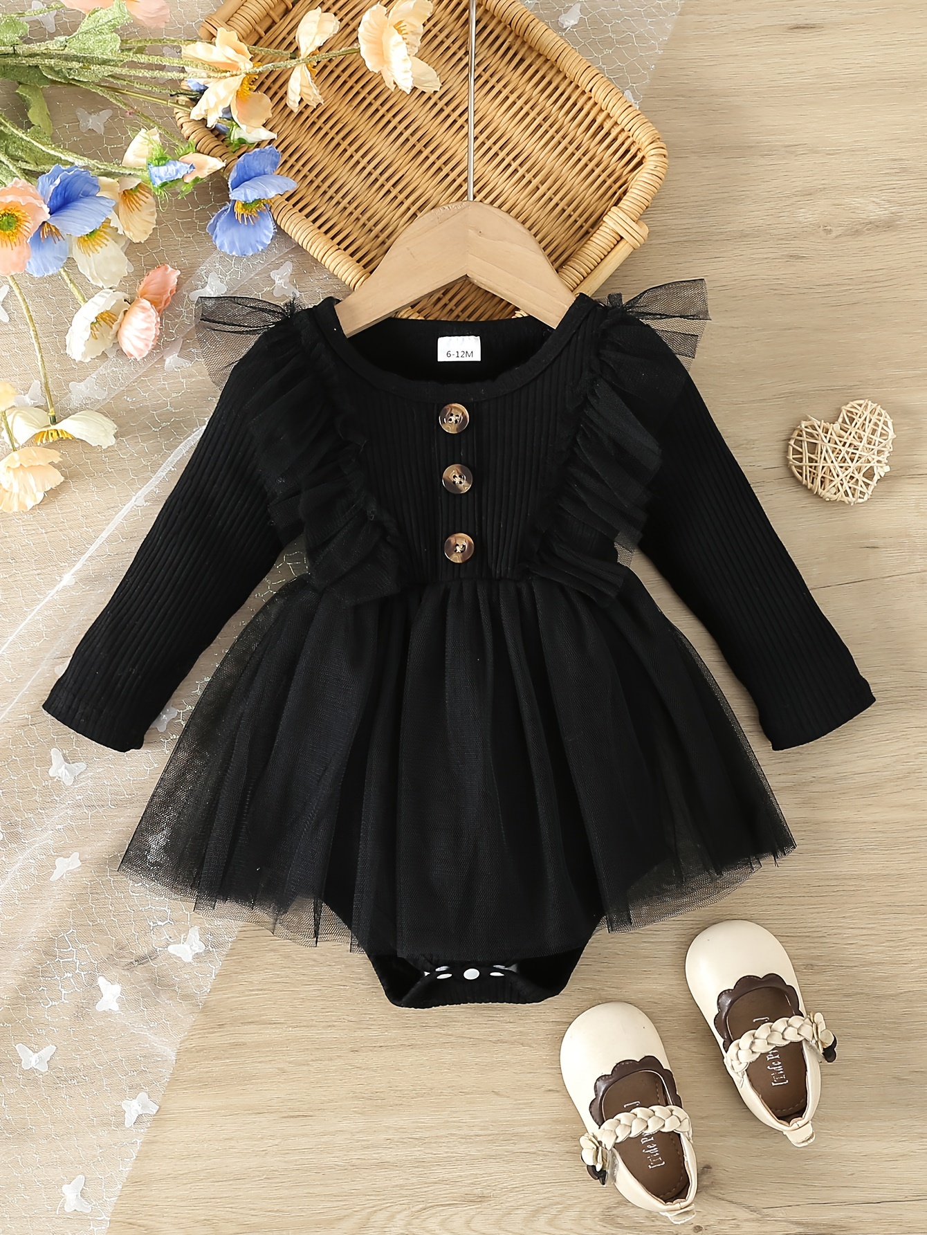 Baby girl hot sale black frock