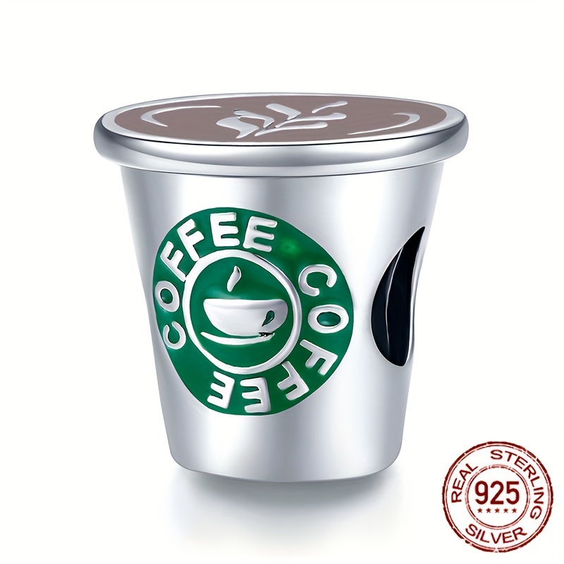 Starbucks, Jewelry, 925 Sterling Silver Starbucks Coffee Cup Charm