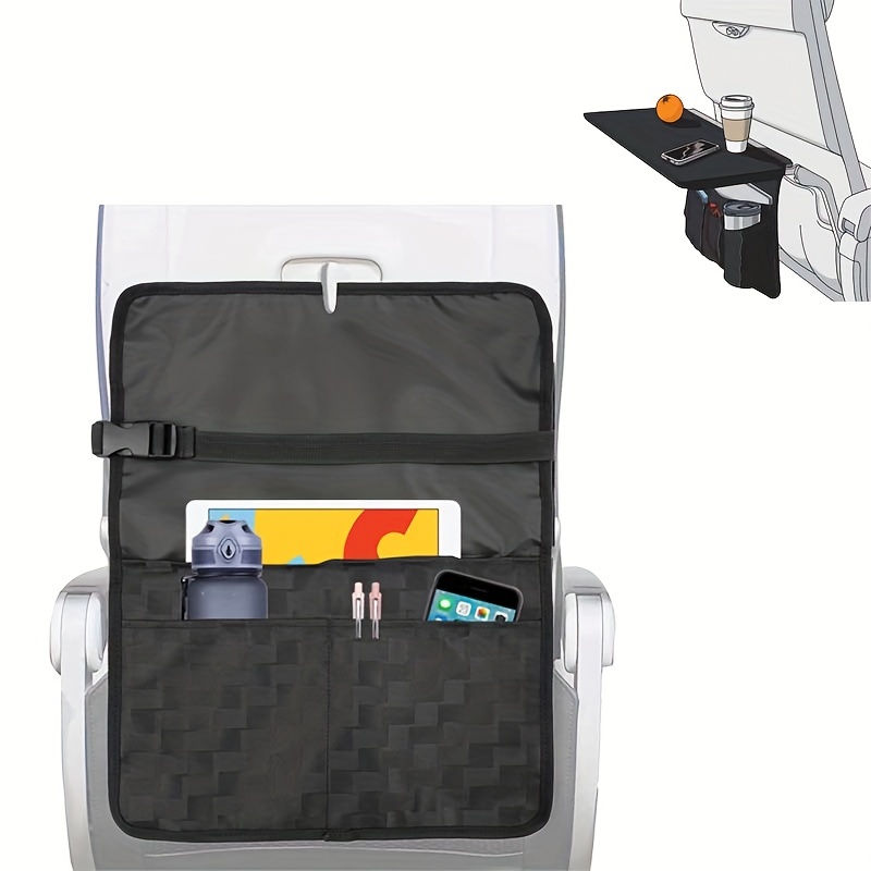 Airplane Pockets Airplane Tray Table Cover, Seat Back Organizer