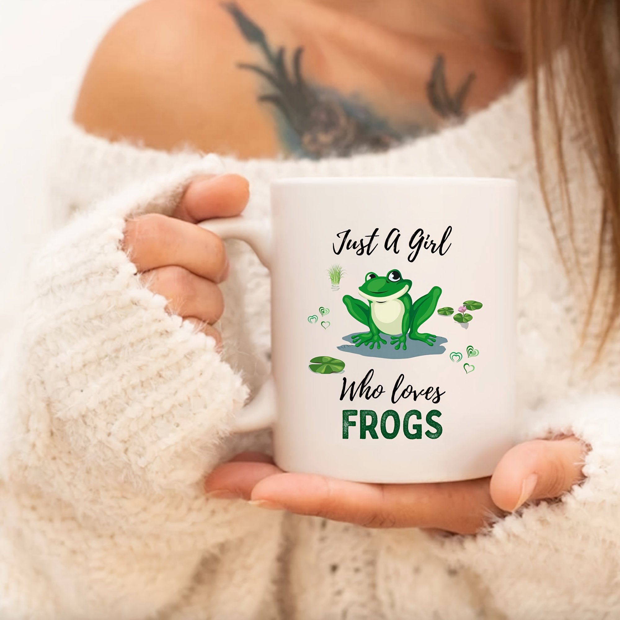 Just A Girl Who Loves Frogs Mug Frog Mug For Frog Lovers - Temu