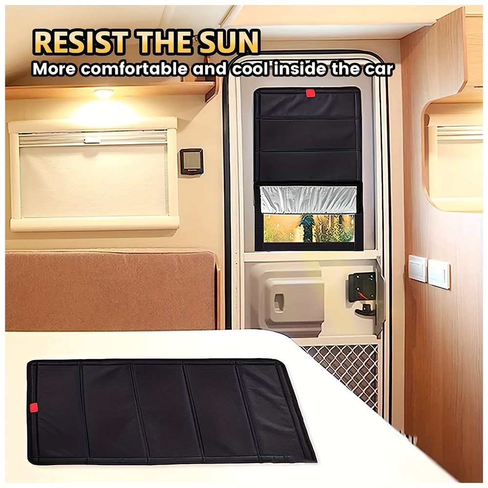 Blackout Cover Privacy Screen RV Door Window Shade Camper Travel Trailer  Outdoor