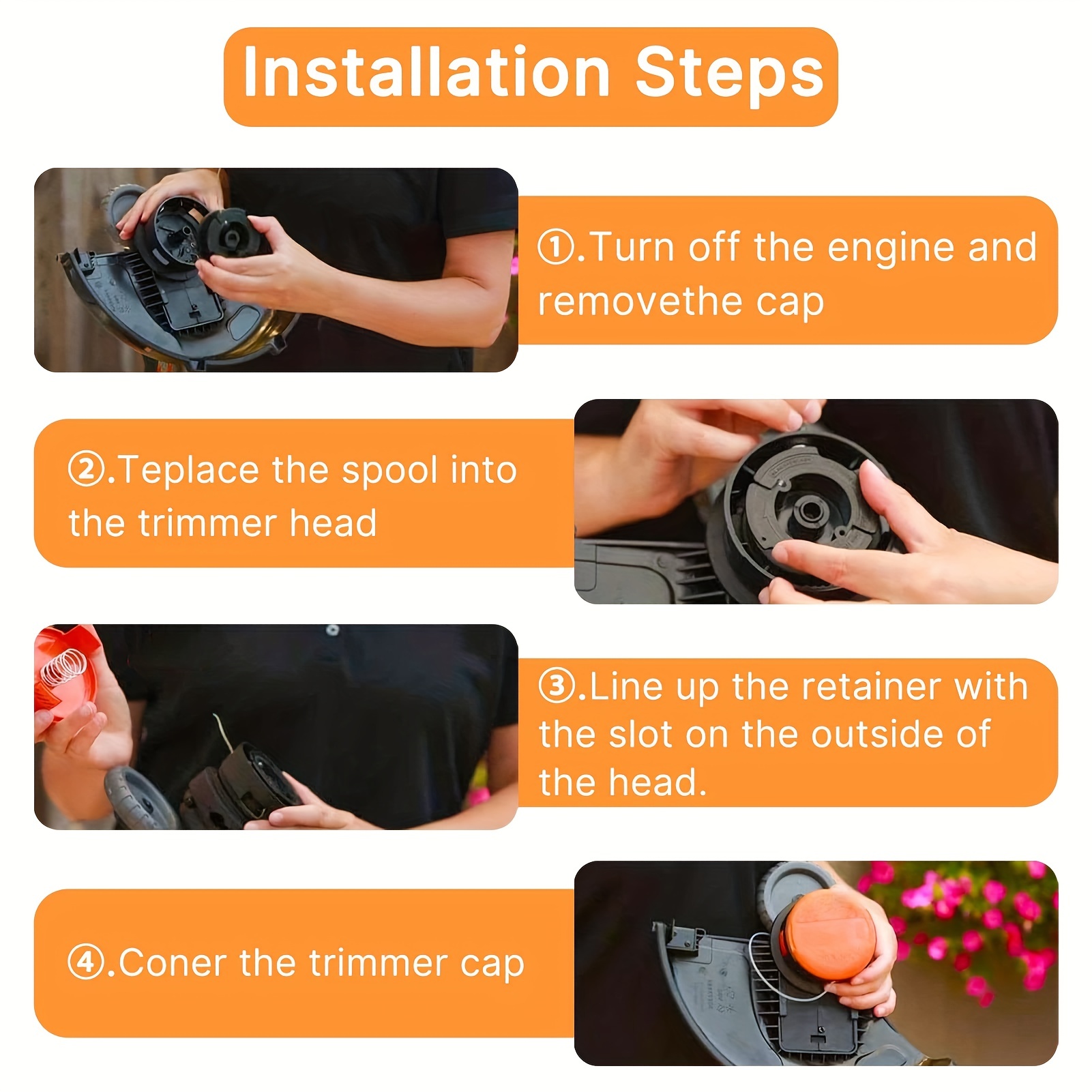 Trimmer Spool Compatible With Black + Decker Autofeed System