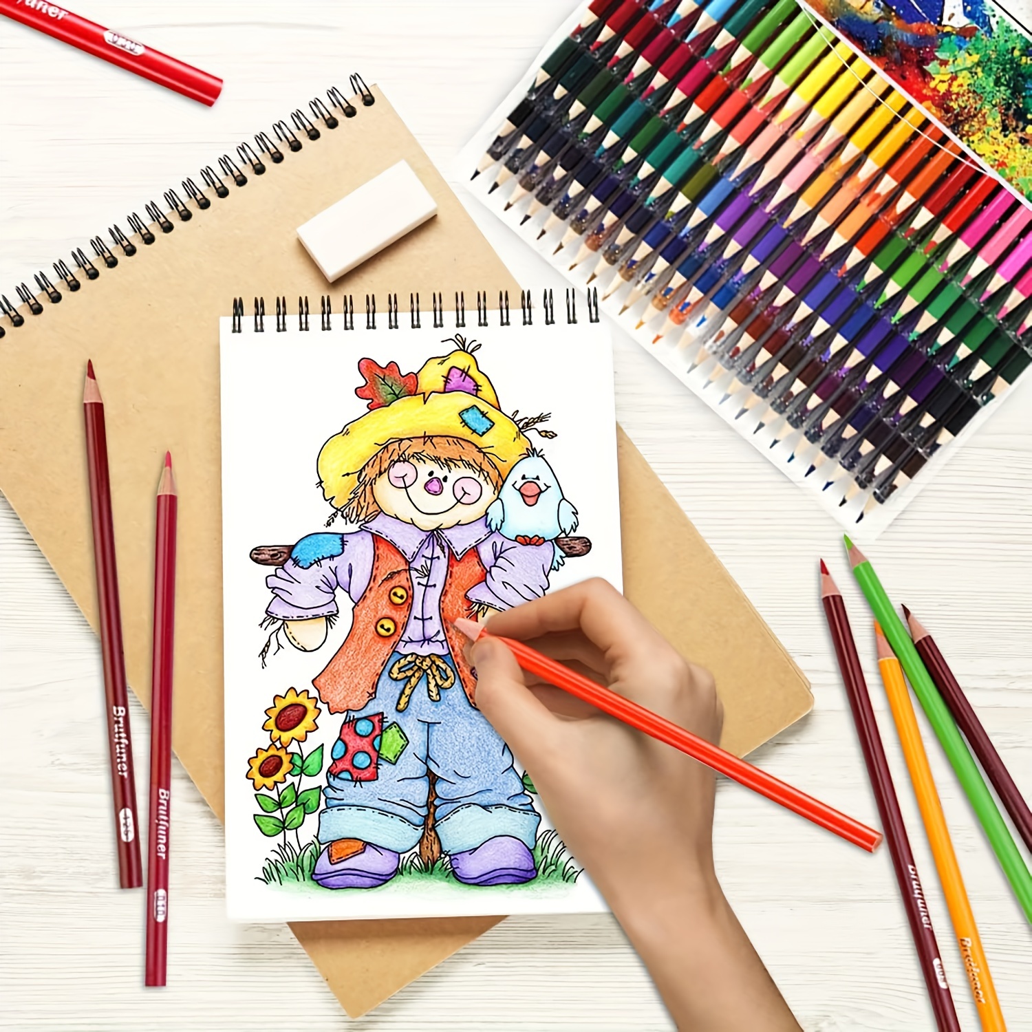 Crayon Enfants Adultes Sketch Coloring Books Dessin Couleurs
