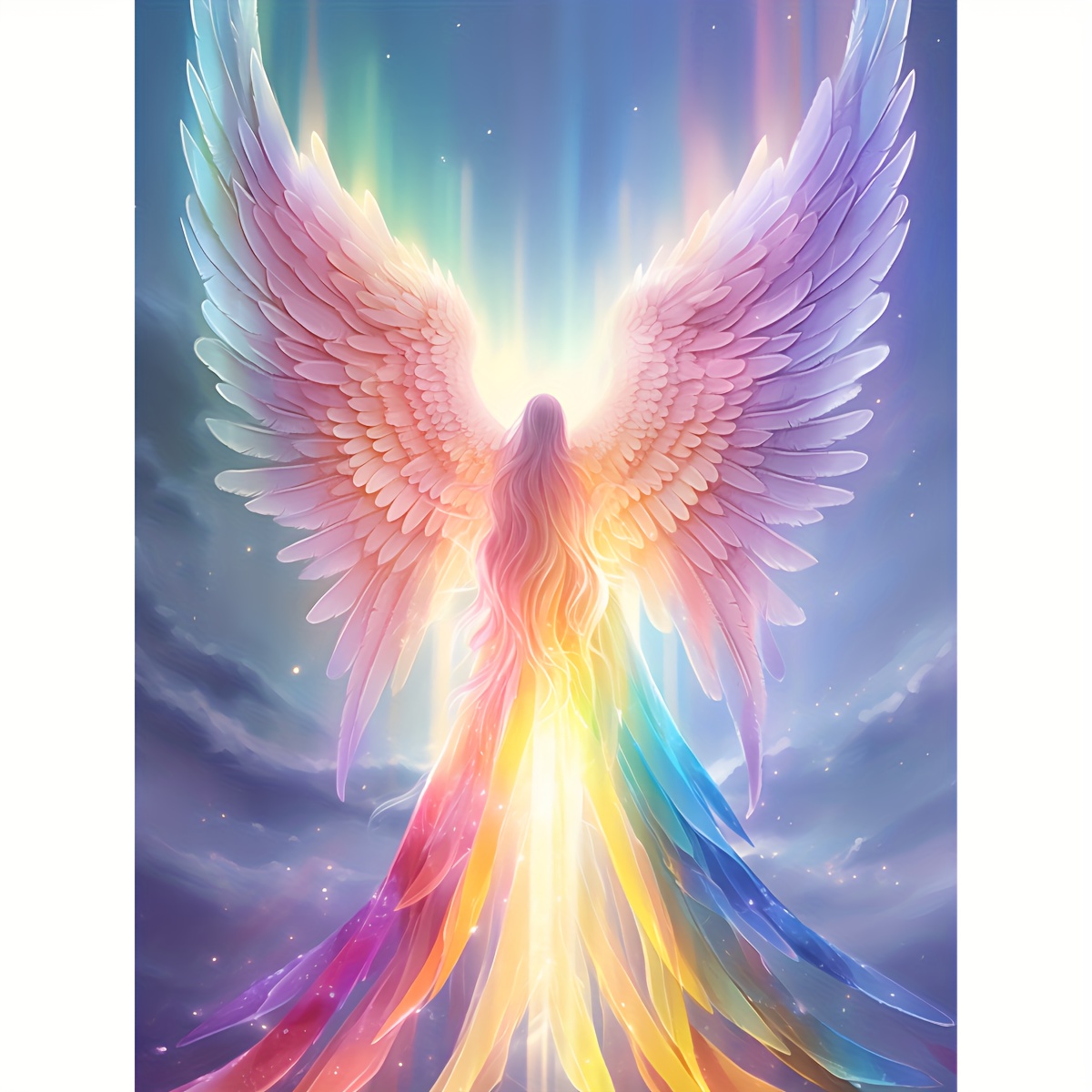 Diamond Painting Angel Wing Girl, DIY 5D Large Diamond Art Kits for Adults  Embroidery Square Full Drill Crystal Rhinestone Paint by Numbers Kids