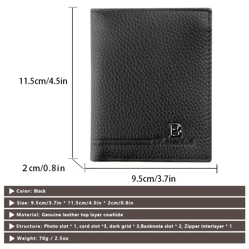Structured money-clip card holder with logo lettering