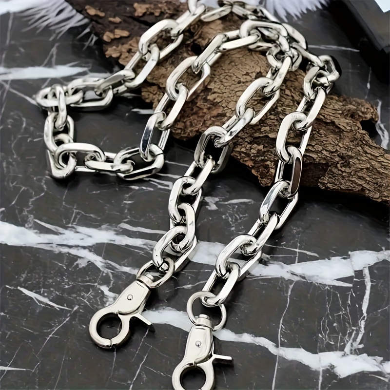 1pc Waist Chain Keychains Belts Women Punk Link Chain Belt Men Hip Hop  Accessori