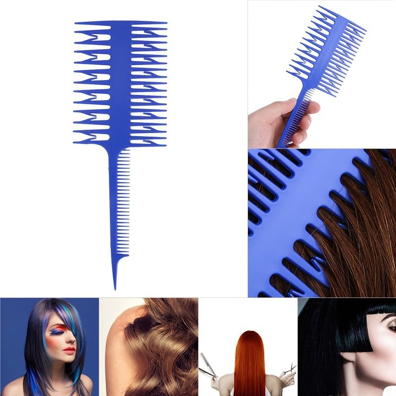 Highlighting Artifact Hair Beauty Double Side Highlights Comb Piece Dyeing  Strip Dyeing Comb Area Dyeing Comb Color Random - Beauty & Personal Care -  Temu Canada