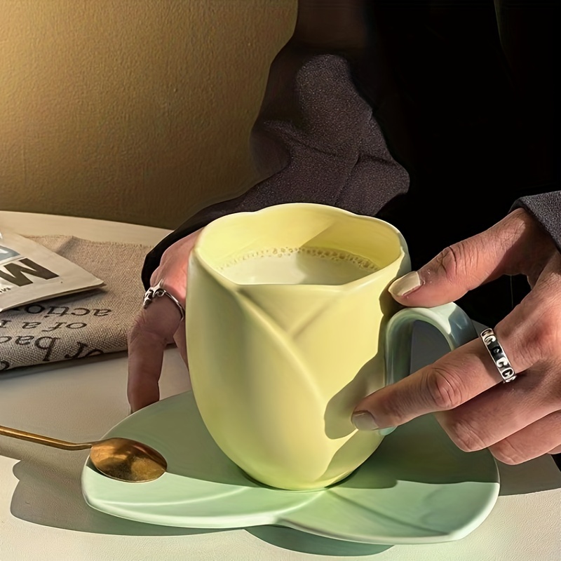 Tasses à thé avec soucoupe P'tites fleurs Comptoir de Famille par