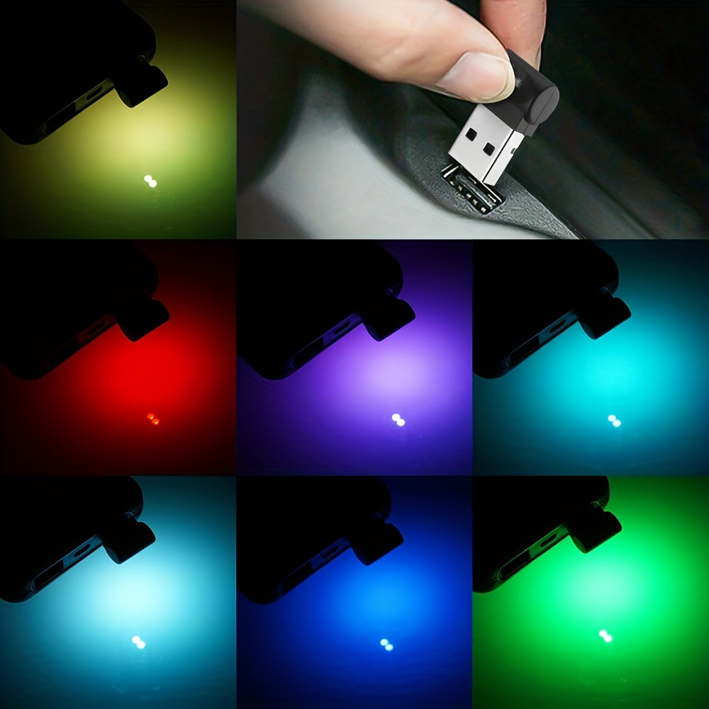 OEM Universal PC Car USB LED Atmosphere Lights Emergency Lighting  Decorative Lamp (Blue Light)