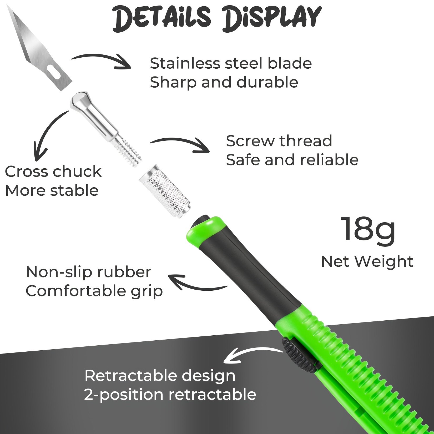 Model Craft Knife Retractable Precision Hobby Knife With - Temu