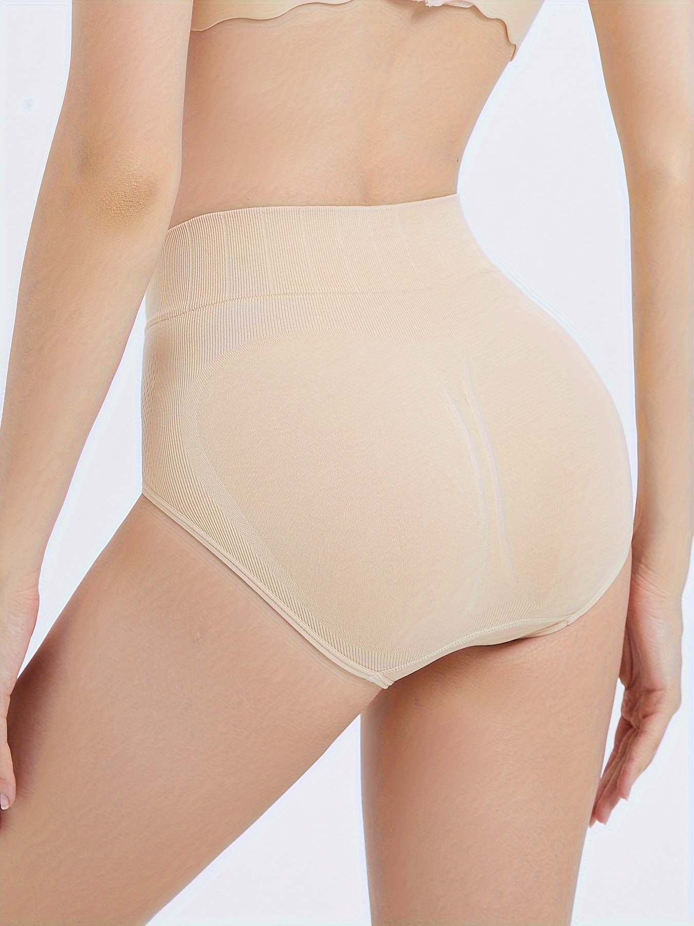 Seamless Solid Briefs Comfy Breathable Stretchy Intimates - Temu