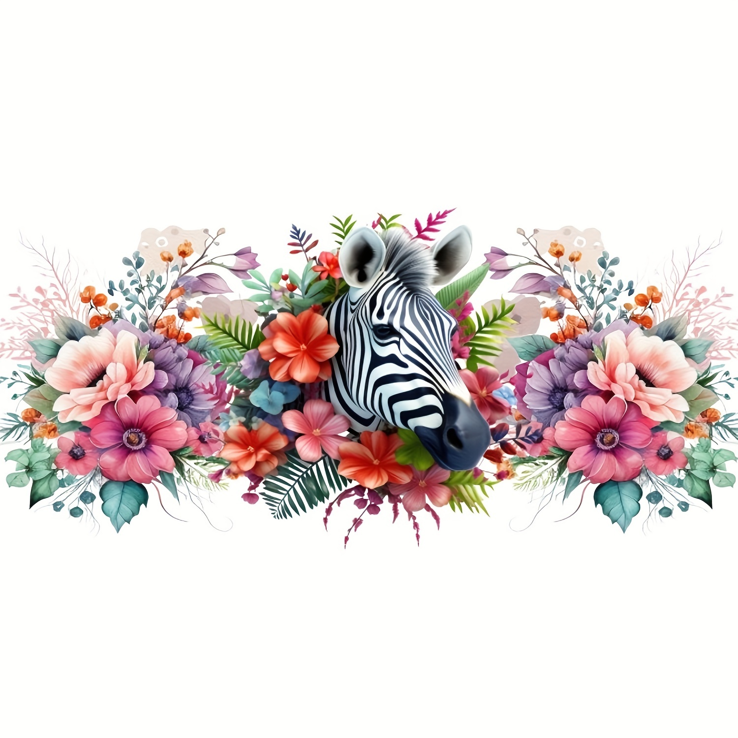 3 Bögen UV-Transfer Aufkleber Blumen Design - 15x30cm Wasserdicht Für Tassen & Möbel