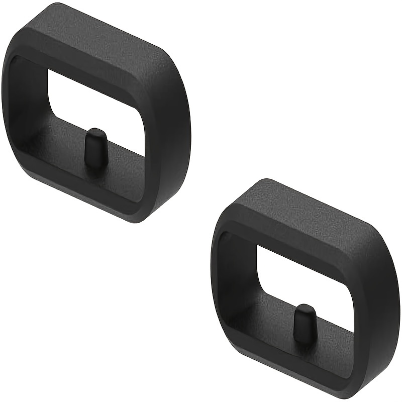 2 Packs Black Buckle Ring Compatible With Garmin Canon Vivoactive 3/Forerunner 645/245/Venu/Vivomove/Fenix 6S/Fenix 5S Band Retainer Silicone Replacement Strap Ring Stand + Free Shipping for New Users