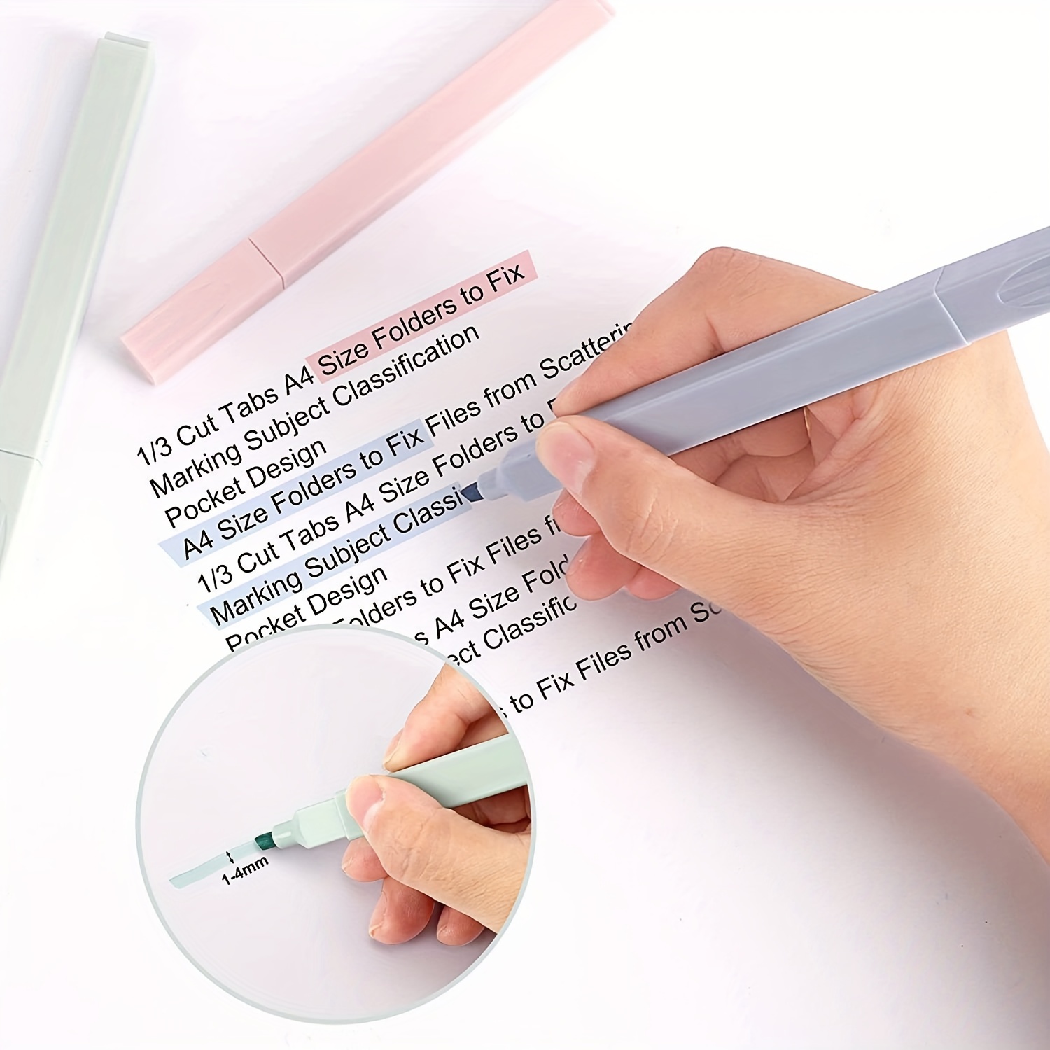  JEFFNIUB Dual Brush Markers Pens 24 Colors, No Bleed