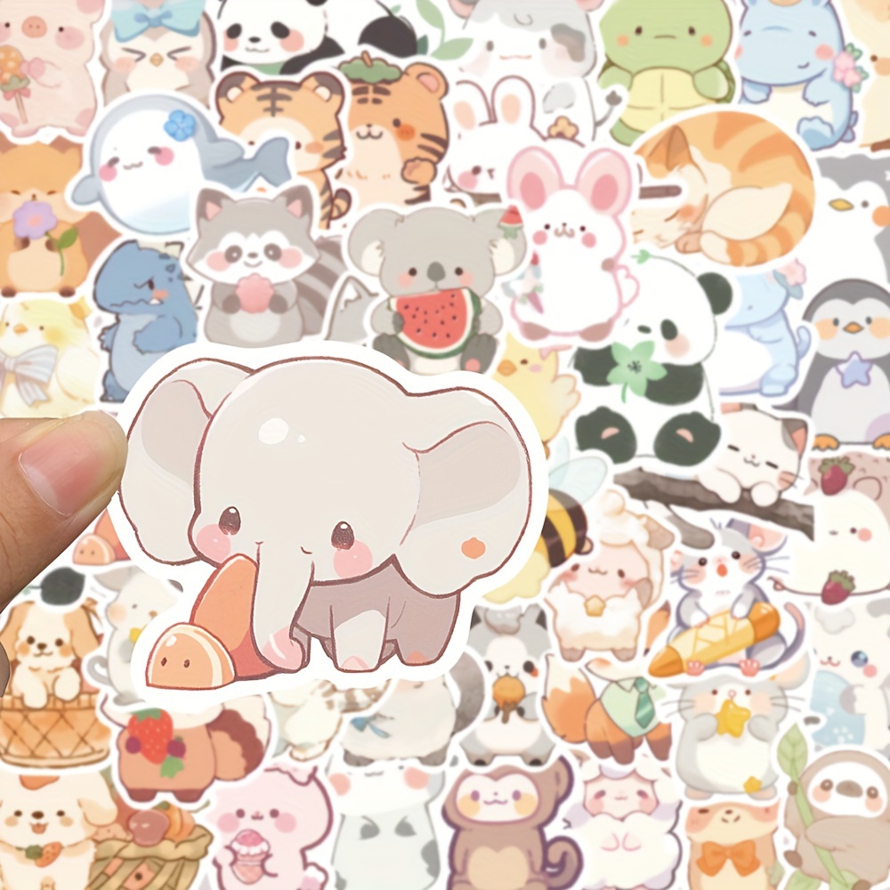 American Small Animal Stickers Cartoon Cute Stickers For - Temu