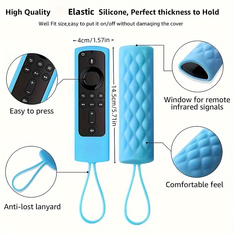 Funda de silicona con mando a distancia para Alexa Voice Fire TV Stick Lite  Shell Kit Universal Accesorios Electrónicos