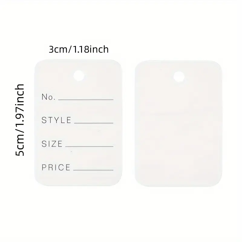 White Paper Blank Gift Tags Double sided Blank Favor - Temu