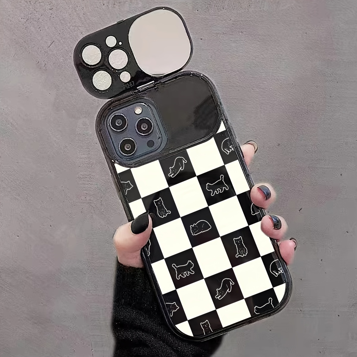 Lilac Checkered Phone Case iPhone Case