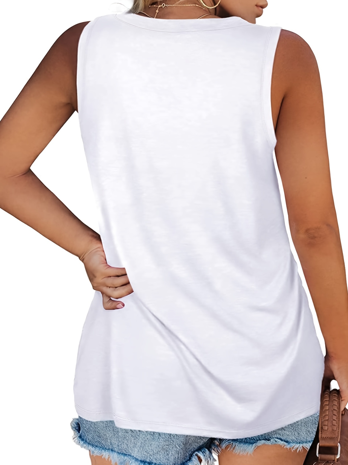 LYXSSBYX Tank Tops for Women Plus Size Clearance Women's Camisole Tops with Built  in Bra Neck Vest Padded Slim Fit Tank Tops 