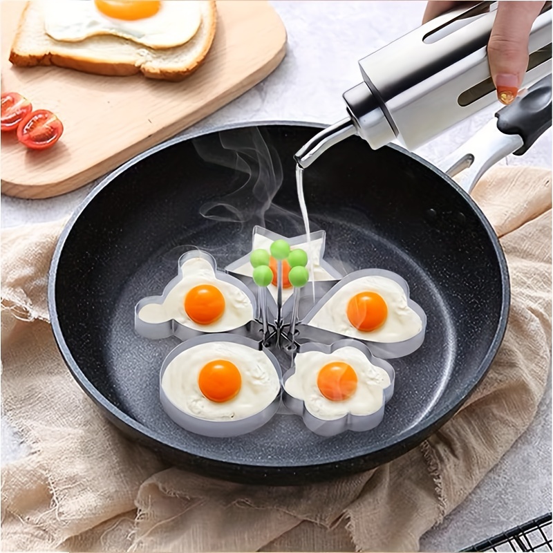 Egg Frying Rings Stainless Steel Omelette Mould Pancake - Temu