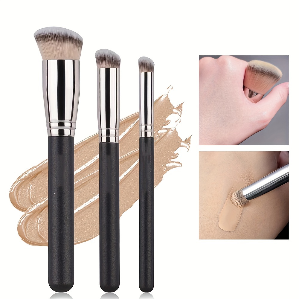 Makeup Brushes Set Professional Soft Synthetic Hair Powder - Temu