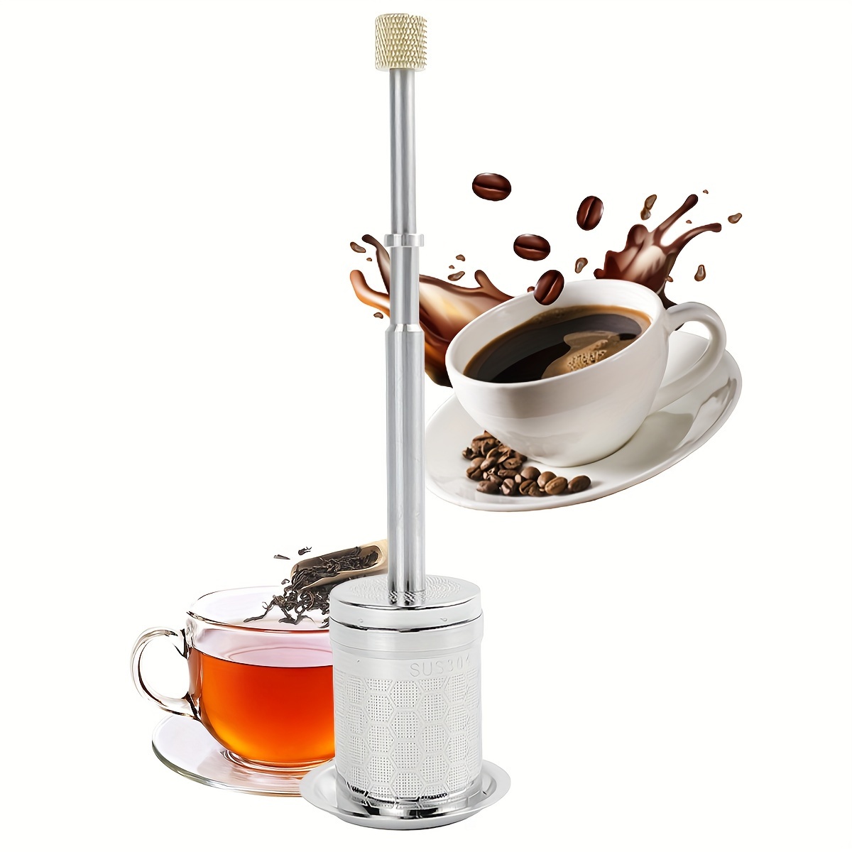 Filtre à thé en acier inoxydable - Maison du Bon Café