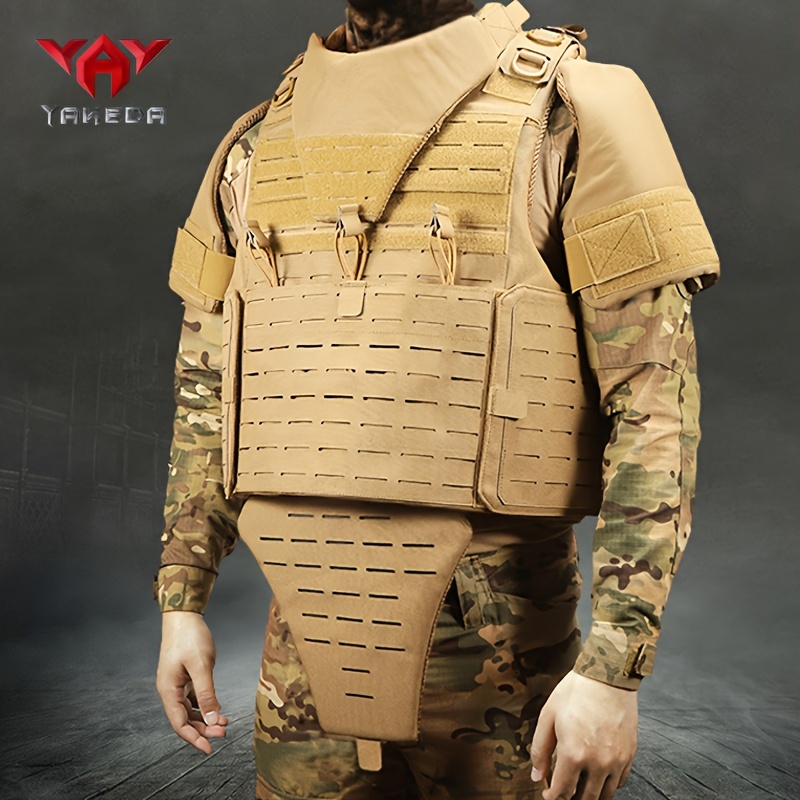 Molle Airsoft-chaleco táctico de entrenamiento para hombre, ropa de  ejército militar, armadura corporal, equipo de caza CS
