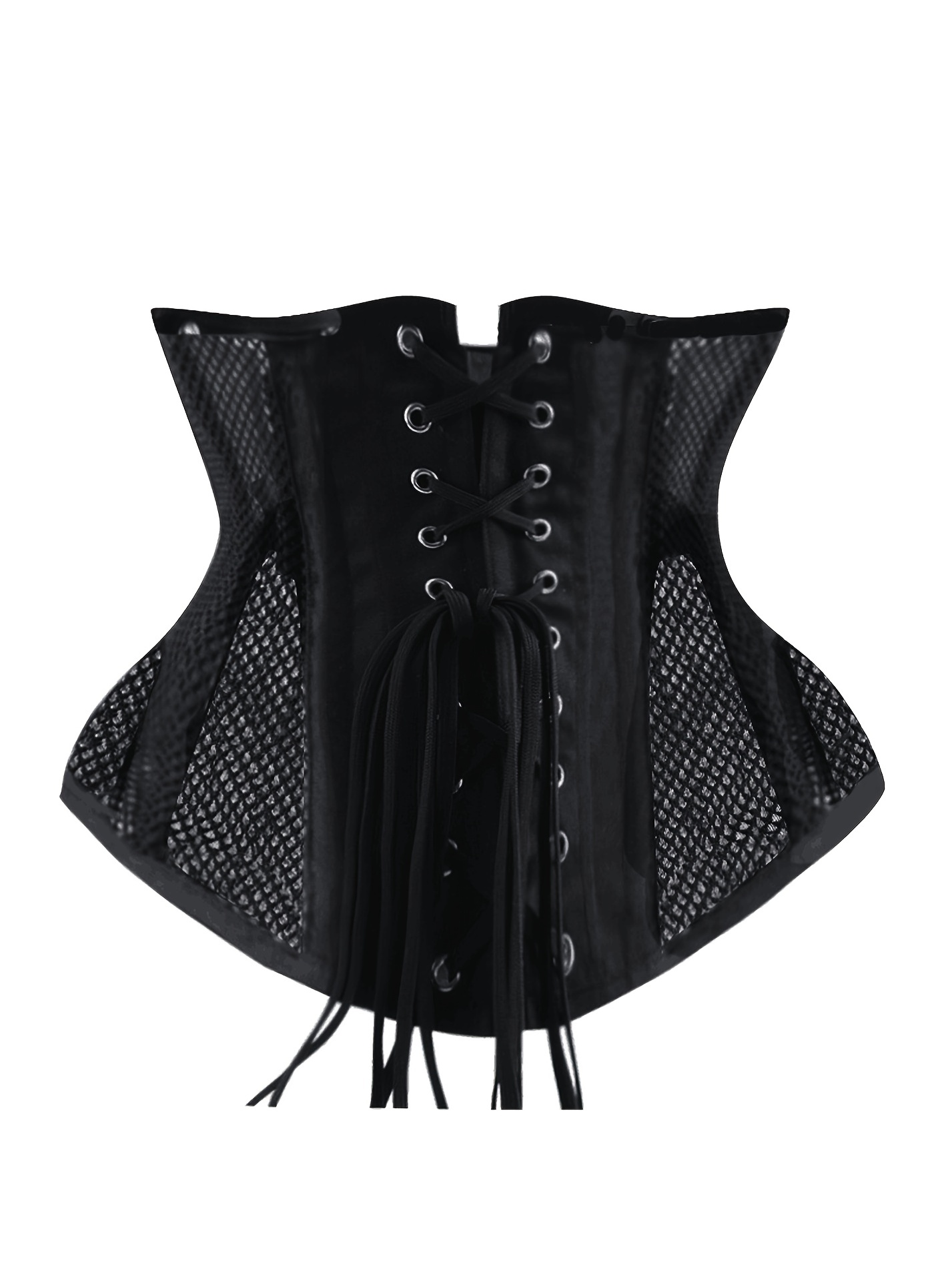 Sheer Lace Up Corset