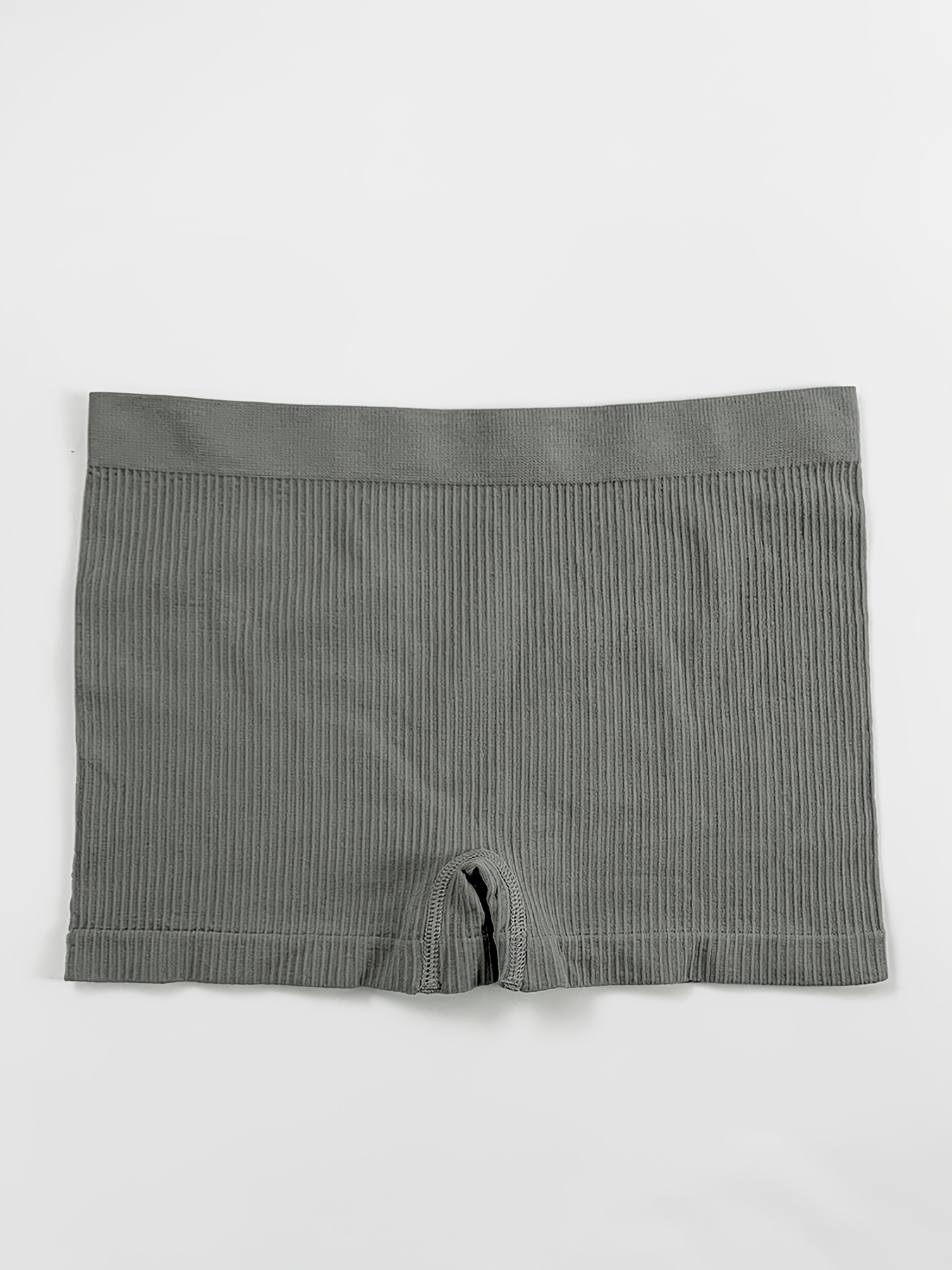 Mid-Rise Rib-Knit Boyshort Underwear