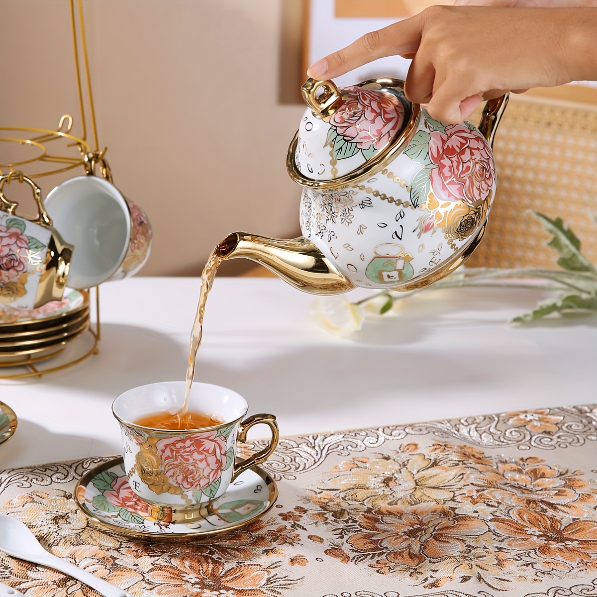 Servizio di Tazze da Caffè e Tè e Colazione in Porcellana