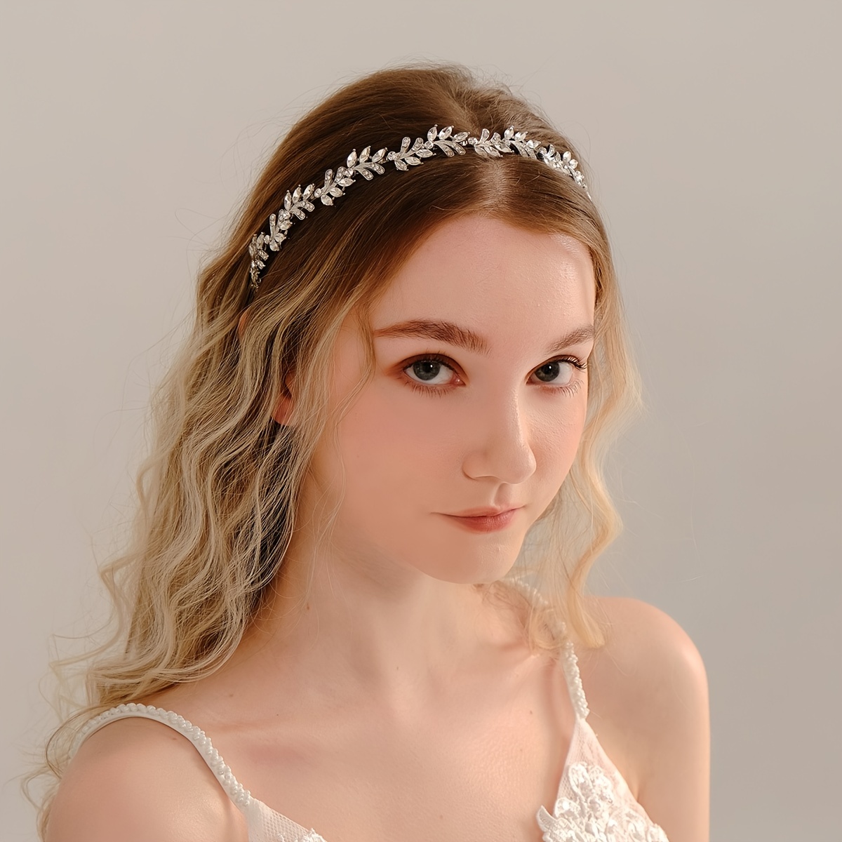 Unique Pearl Hair Flower Leaf Bride Wedding Headband Jewelry Headpieces  Crystal Bridal Hair Accessories, Hair Accessories