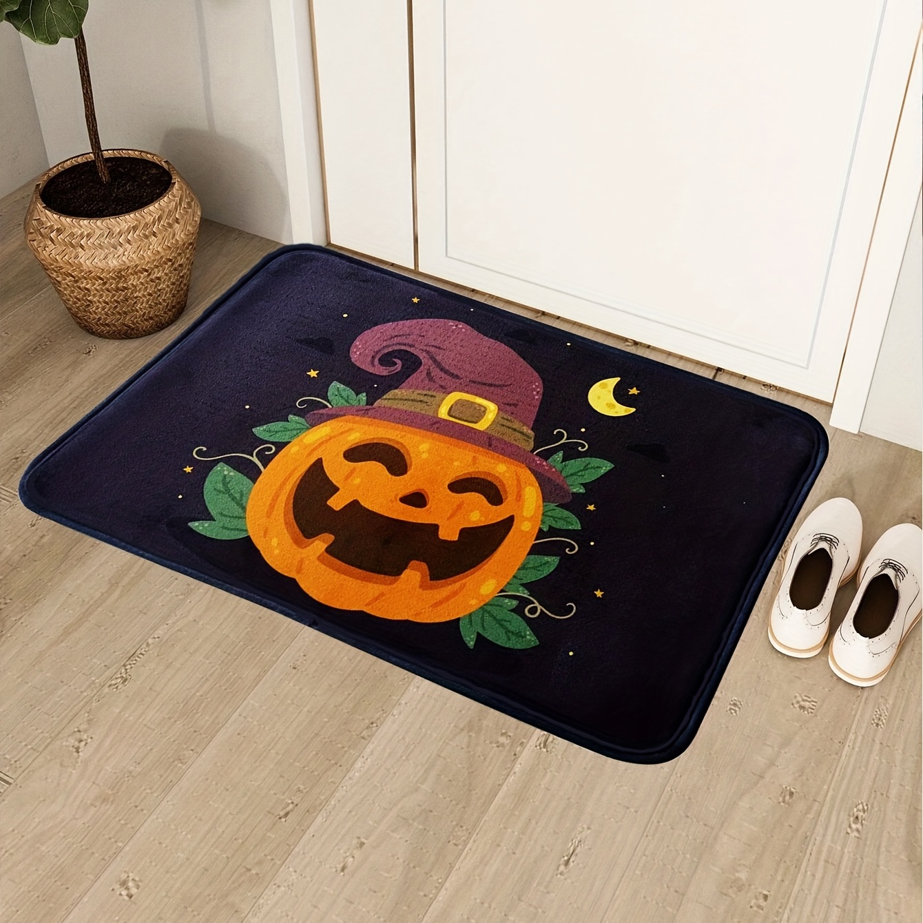 Halloween Decor Area Rug, Pumpkins Entrance Carpet Door Mat, Non-slip Floor  Mats Indoor Outdoor Home Decor, Fall Home Decor - Temu