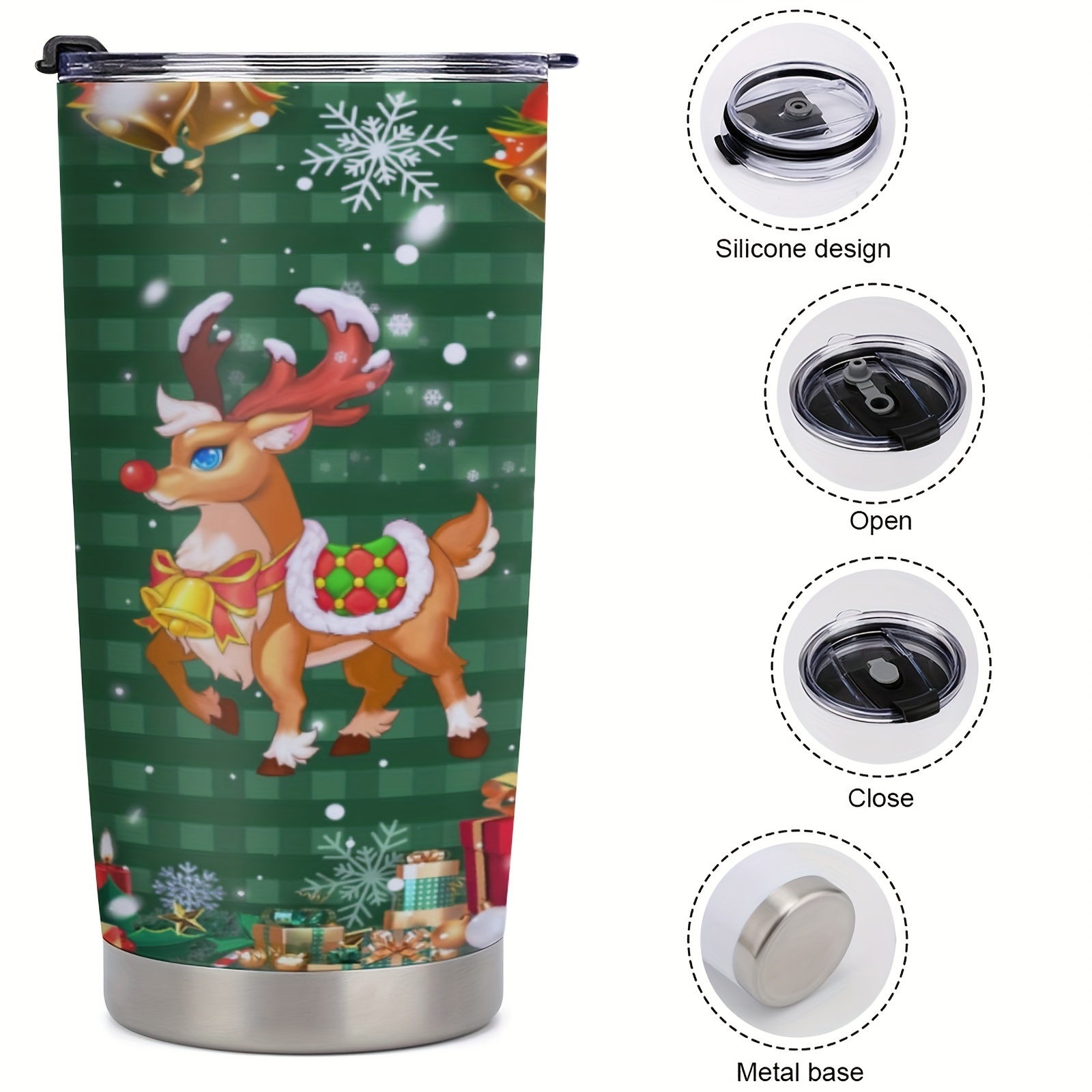 Reindeer Kids Cups / Christmas Kids Cups / Personalized Christmas Cups /  Reindeer Tumbler / Kids Christmas Tumbler / Reindeer Mug / Kids Cup