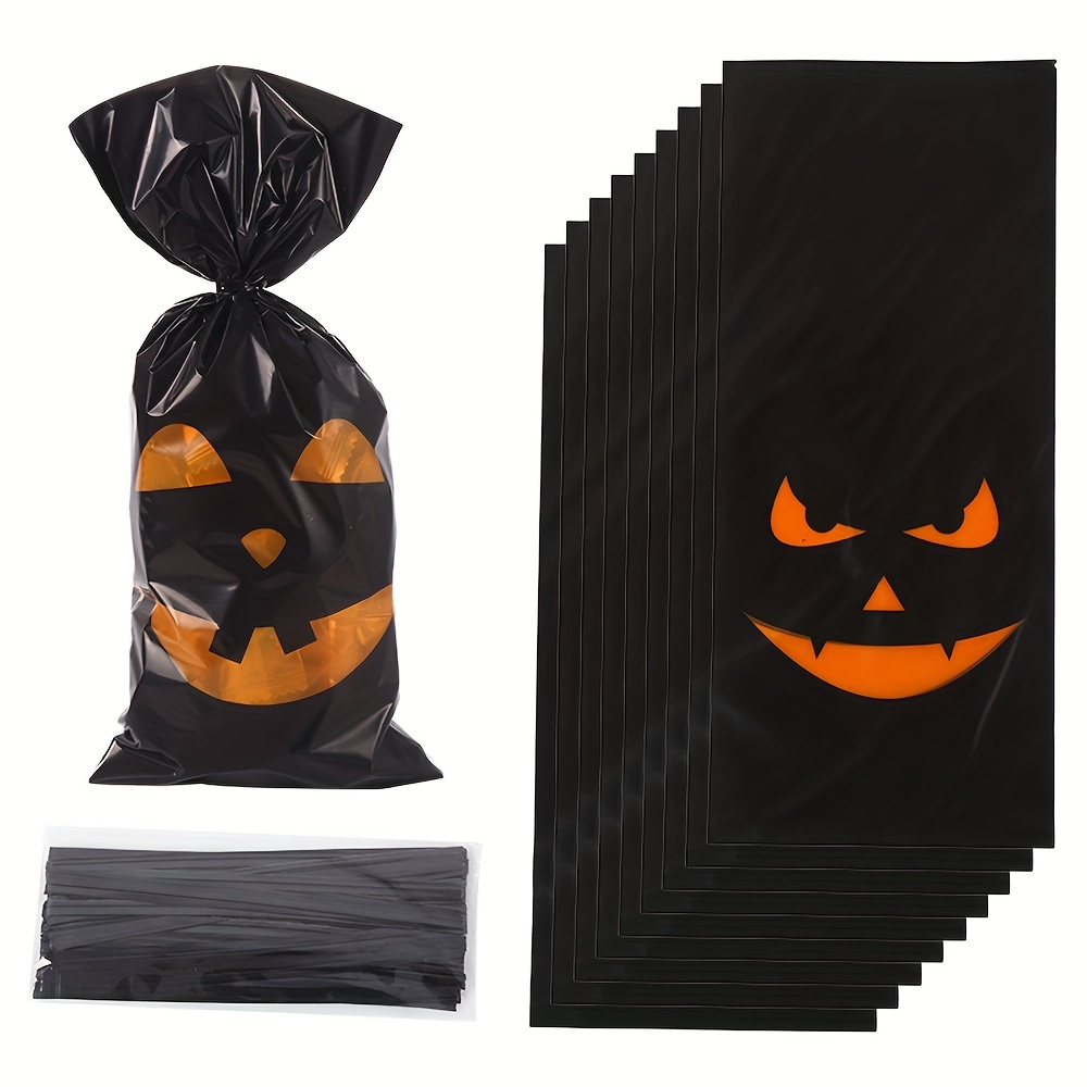 Jwl-stobag 50pcs Natale Halloween Caramelle Packaging Bag Biscotti