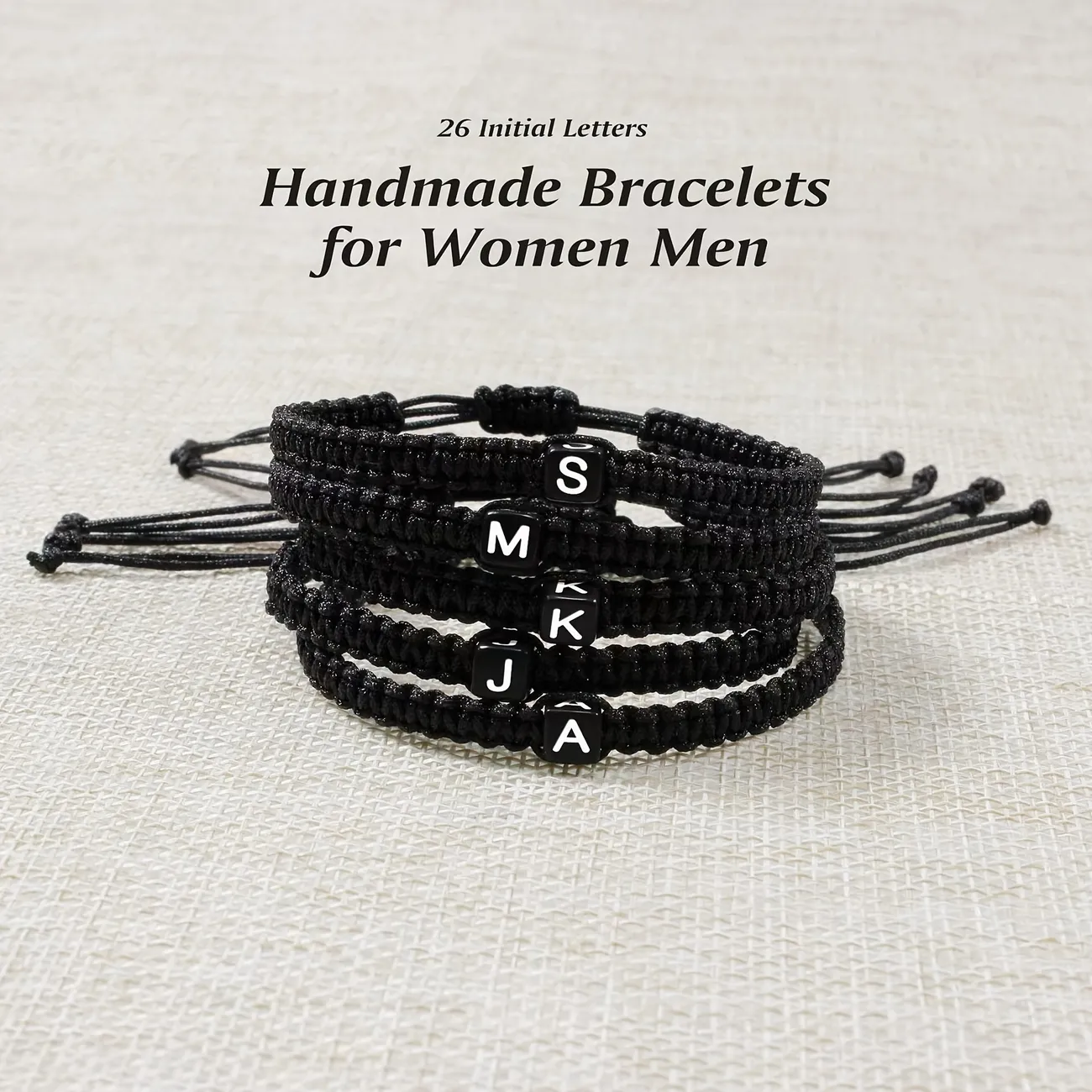 Popular Braided Rope Bracelet With Letters For Men And Women - Temu
