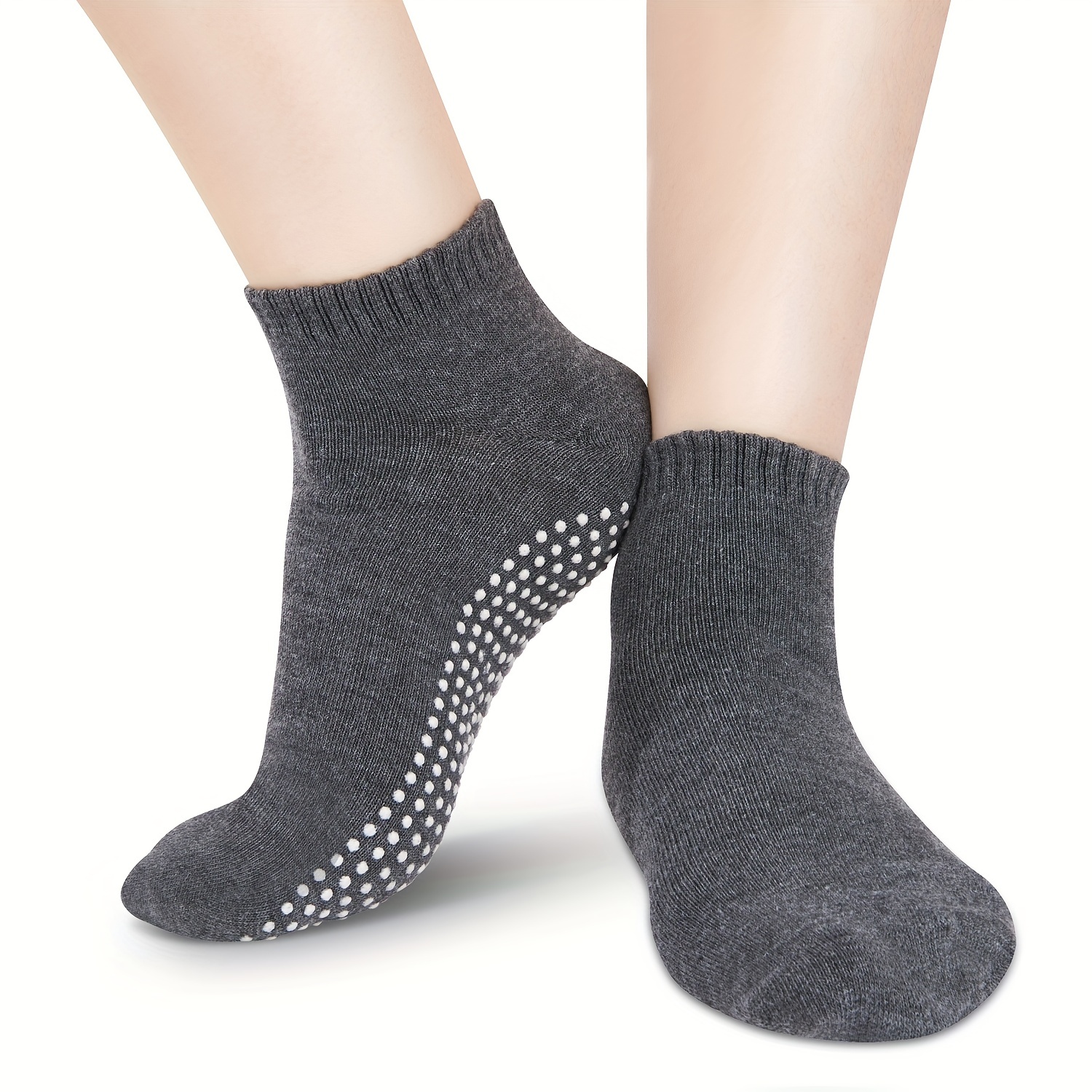 Non Skid / Slip Socks with Gripper Bottom Yoga Socks Unisex Kids Women Men