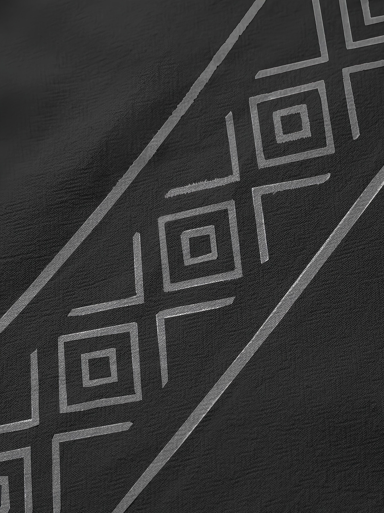 Plus Size Men's Squares Print Shirt Oversized Short Sleeve Shirt For Summer, Men's Clothing