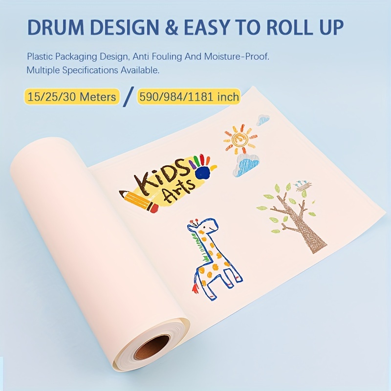 1 Tabletop Easel Paper Roll Kids Drawing Paper Art Paper For - Temu
