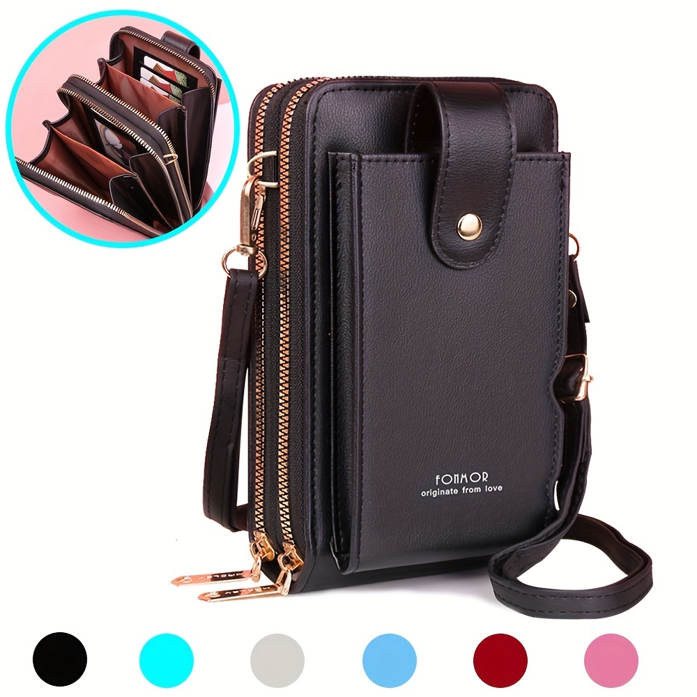 Retro Style Flap Phone Bag Mini Pu Leather Crossbody Bag Womens Zipper  Around Purse Wallet 7 09 4 33 1 97 Inch - Bags & Luggage - Temu United Arab  Emirates