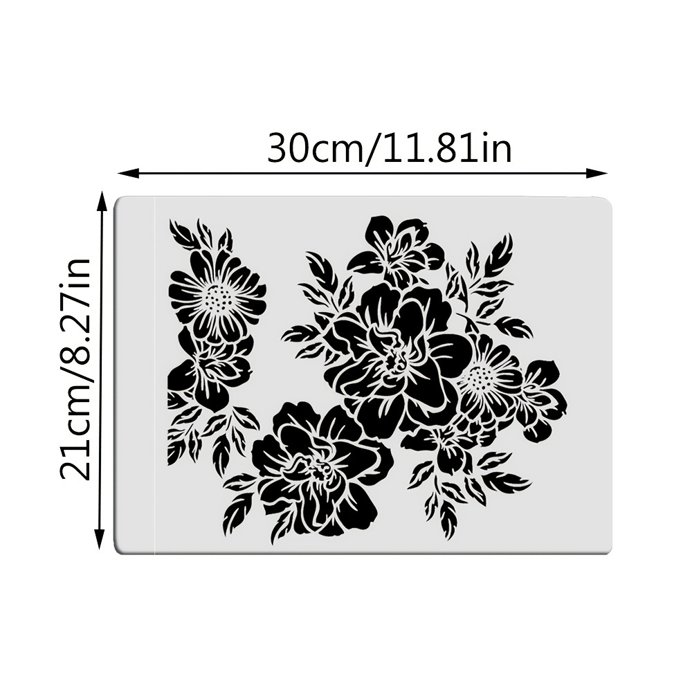 1pc Flower Design Painting Template