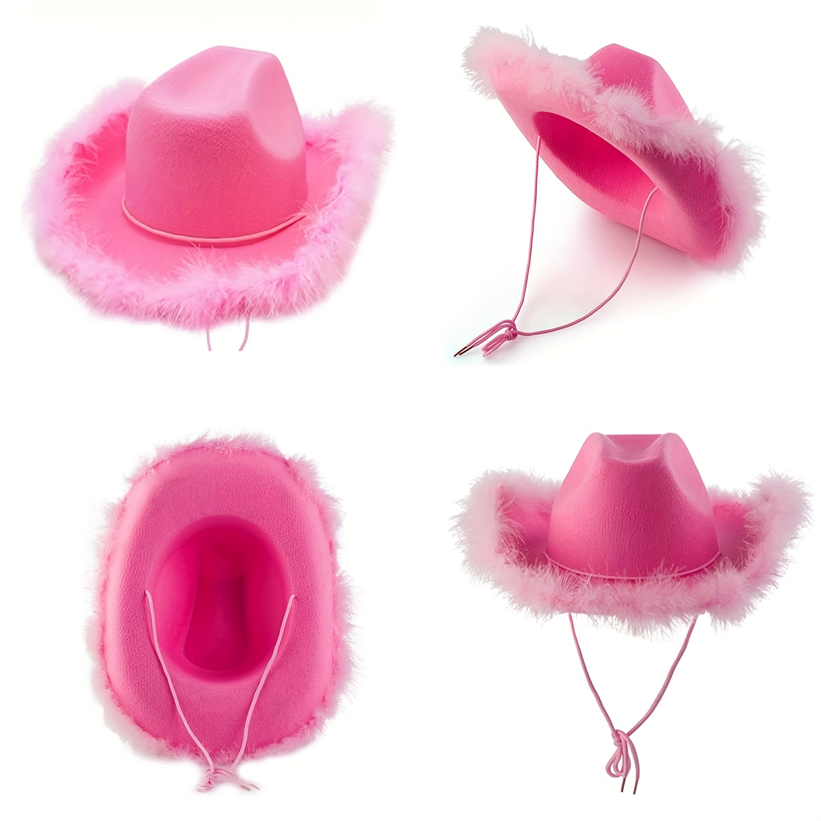 Set Di Accessori Per Costume Stile Cowgirl Rosa, Inclusi Cappello Da  Cowgirl, Occhiali A Cuore E Bandana. Accessori Per Vestirsi A Tema Per Feste