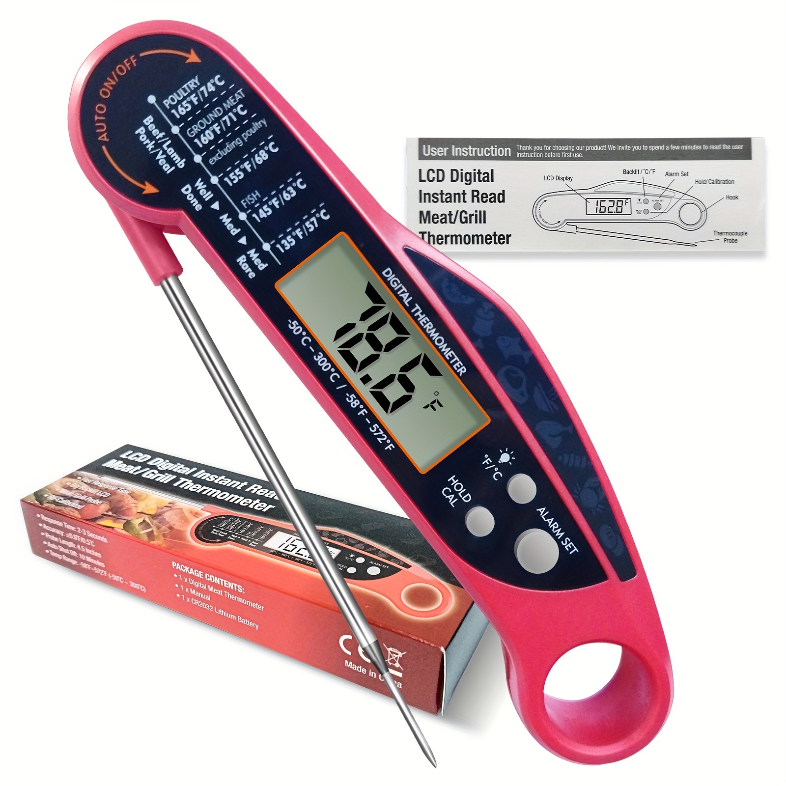 Meat Thermometer Digital Meat Thermometer With - Temu