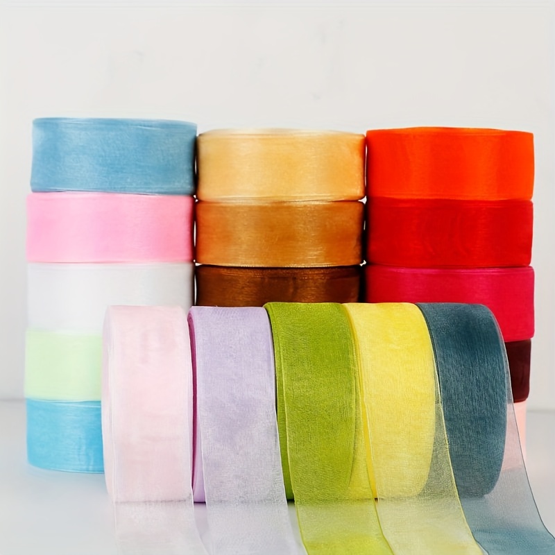 Sheer Chiffon Ribbon Wired Edge, 25-yard 