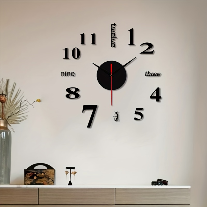 1pc Reloj Pared Adhesivo Minimalista Moderno, Decoración Hogar Acrílico Diy  Números Romanos Árabes 3d, Regalo Decoración Habitación Halloween Navidad -  Hogar Cocina - Temu Spain